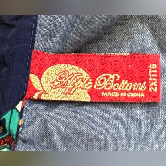 Apple Bottom Vintage Women’s Plus Size Sleeveless Chiffon Chambray Top XXL - Picture 10 of 10